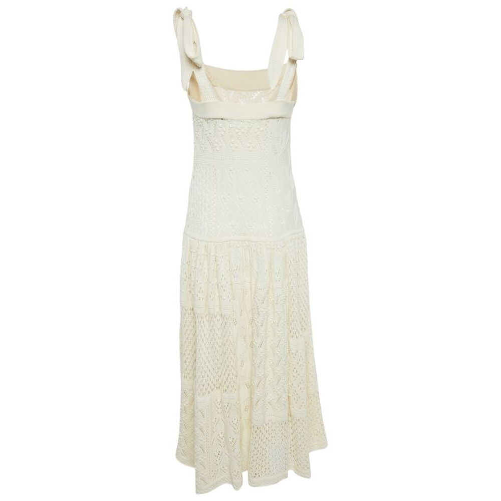 Zimmermann Cream Anneke Patchwork Knit Midi Dress S - Picture 3 of 7
